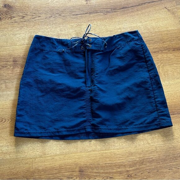 Nautica Blue Nylon Skirt with Drawstring Size Small - Picture 1 of 4